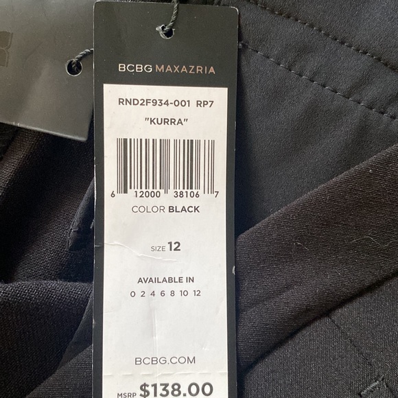 BCBG MaxAzria Black Kurra Pants - Picture 9 of 11